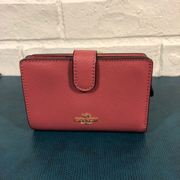Coach Handbags - Coach Medium Corner Zip Wallet Rouge NWT